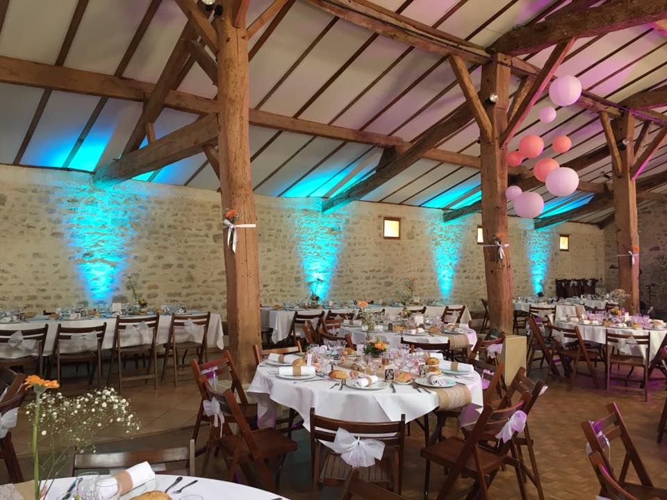 Première danse avec éclairage DJ